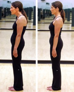 Posture dépressive due aux tensions des chaines musculaires antero-médianes / Posture neutre